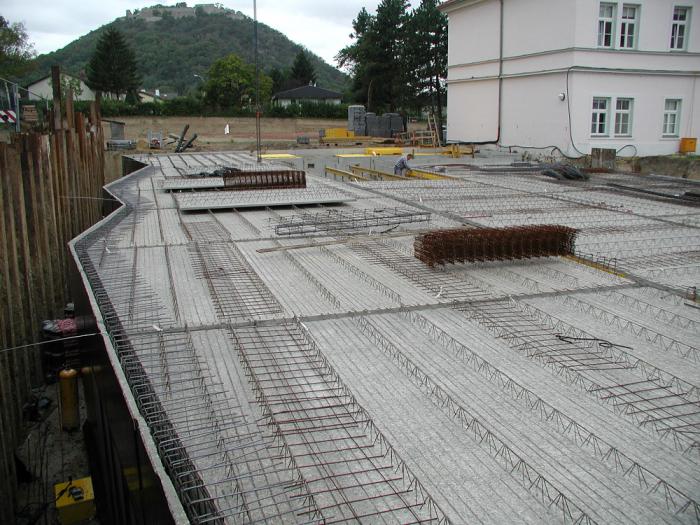 Bewehrte Kellerdecke